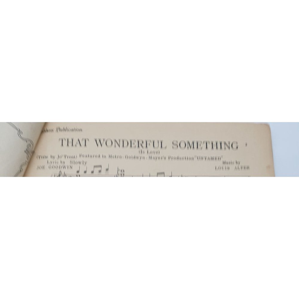 Vintage Sheet Music 1929 That Wonderful Something Is Love Piano Voice Ukulele - Picture 5 of 6